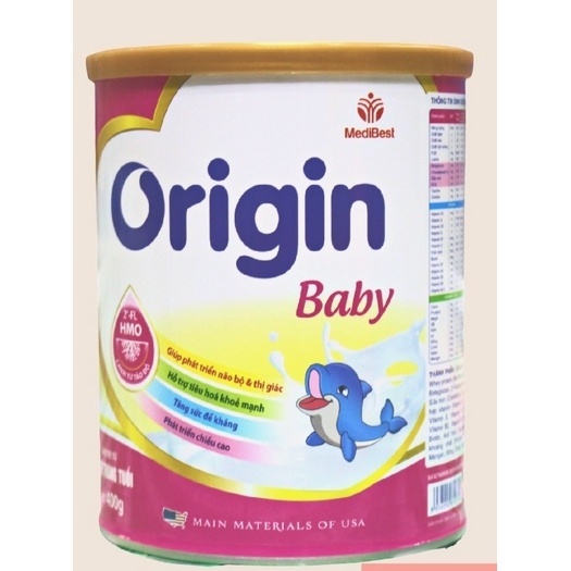 Sữa bột Medibest Origin cho trẻ thấp còi 900g
