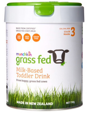 Sữa bột Munchkin Grass fed Úc số 3 - 730g, dành cho trẻ từ 1-3 tuổi