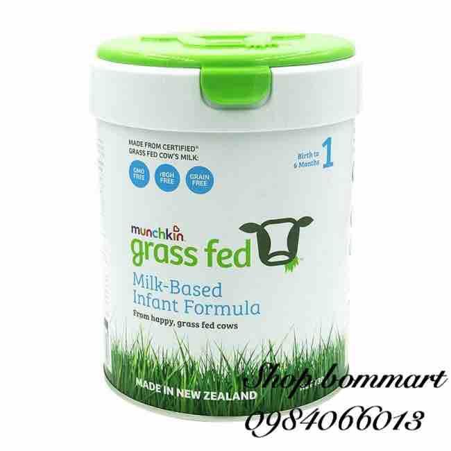 Sữa bột Munchkin Grass fed Úc số 1 - 730g, dành cho trẻ từ 0-6 tháng