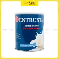 Sữa Bột Mỹ Cho Người Tiểu Đường ENTRUST - Nonfat Dry Milk No Sugar Added 400g( Hương Vani)
