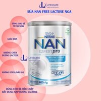 Sữa bột Nan free lactose Nga dành cho bé tiêu chảy và bất dung nạp từ sơ sinh, 400g-lifescare