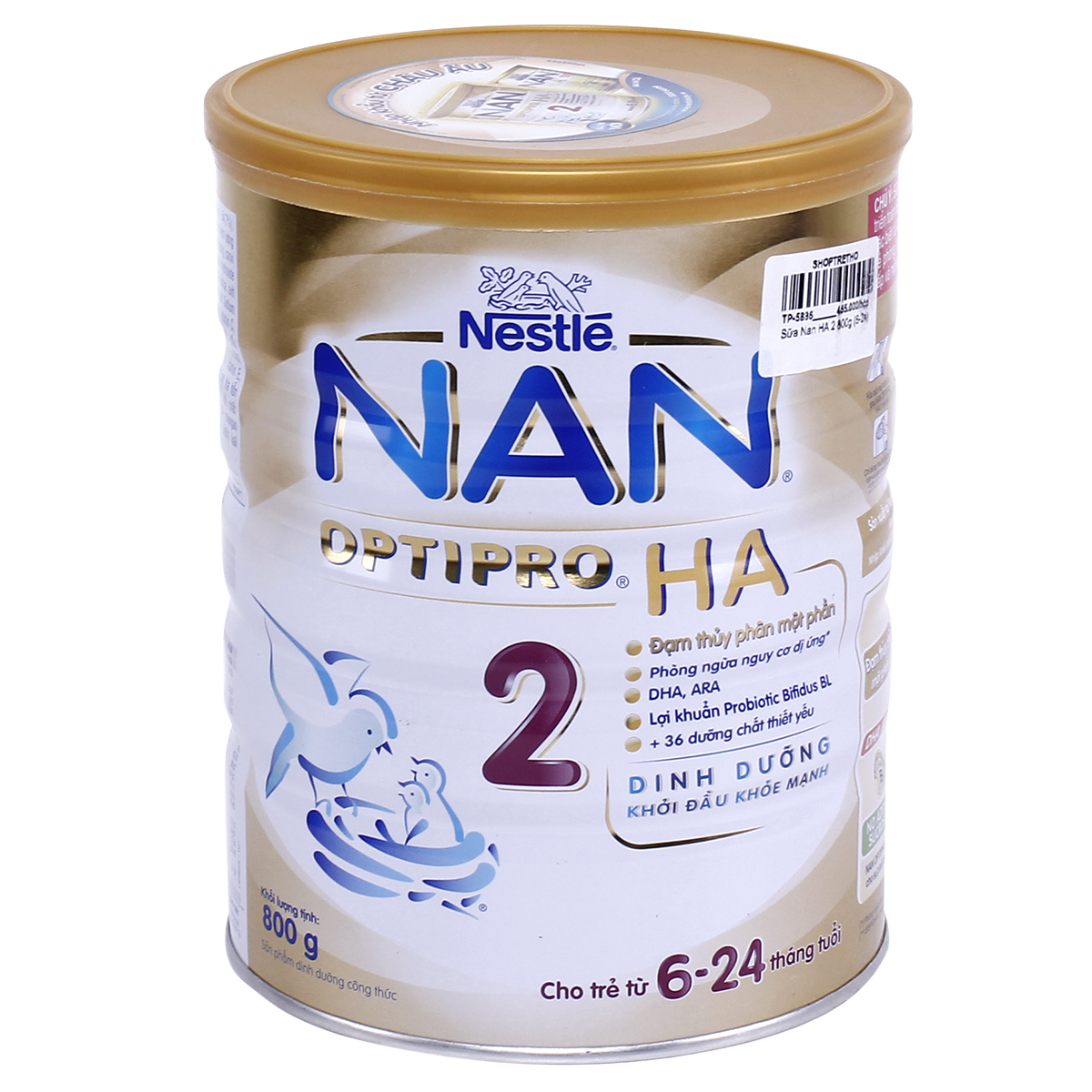 Sữa bột Nan HA 2 - 800g (dành cho trẻ 6-24 tháng)