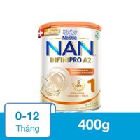 Sữa bột NAN InfiniPro A2 số 1 (đạm quý A2) 400g (0 - 12 tháng)