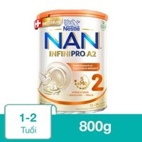 Sữa bột NAN InfiniPro A2 số 2 (đạm quý A2) 800g (1 - 2 tuổi) - Giao bao bì ngẫu nhiên