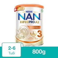 Sữa bột NAN InfiniPro A2 số 3 (đạm quý A2) 800g (2 - 6 tuổi) - Giao bao bì ngẫu nhiên