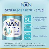 Sữa bột NAN OPTIPRO Nestlé SỐ 3 của ÚC 800g giúp tăng chiều cao, trí nào và phát triển toàn thể cho bé 1 tuổi trở lên