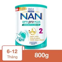 Sữa bột NAN Optipro Plus số 2 800g (6 - 12 tháng) - Giao bao bì ngẫu nhiên