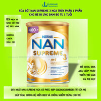 Sữa bột Nan supreme 3 Nga thủy phân 1 phần cho bé dị ứng sữa đạm bò, viêm da cơ địa, 400g