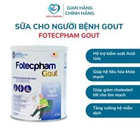 Sữa Bột nano curcumin Fotecpham Gout Sữa Công thức Cho Người Lớn Tuổi Giải Pháp Dinh Dưỡng Cho Người bị Gout