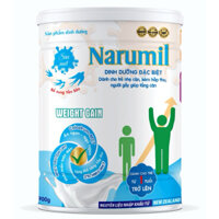 Sữa bột Narumilk weight gain 900g dinh dưỡng dành cho người gầy khó hấp thu