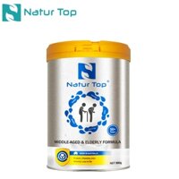 Sữa Bột Natur Top CanxiPro 900g (Hộp Thiếc) - Sữa Bổ Sung Canxi Cho Người Già Cao Tuổi, Tốt Cho Xương Khớp
