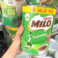 Sữa Bột Nestle MILO 1kg Value Pack - Hàng Úc