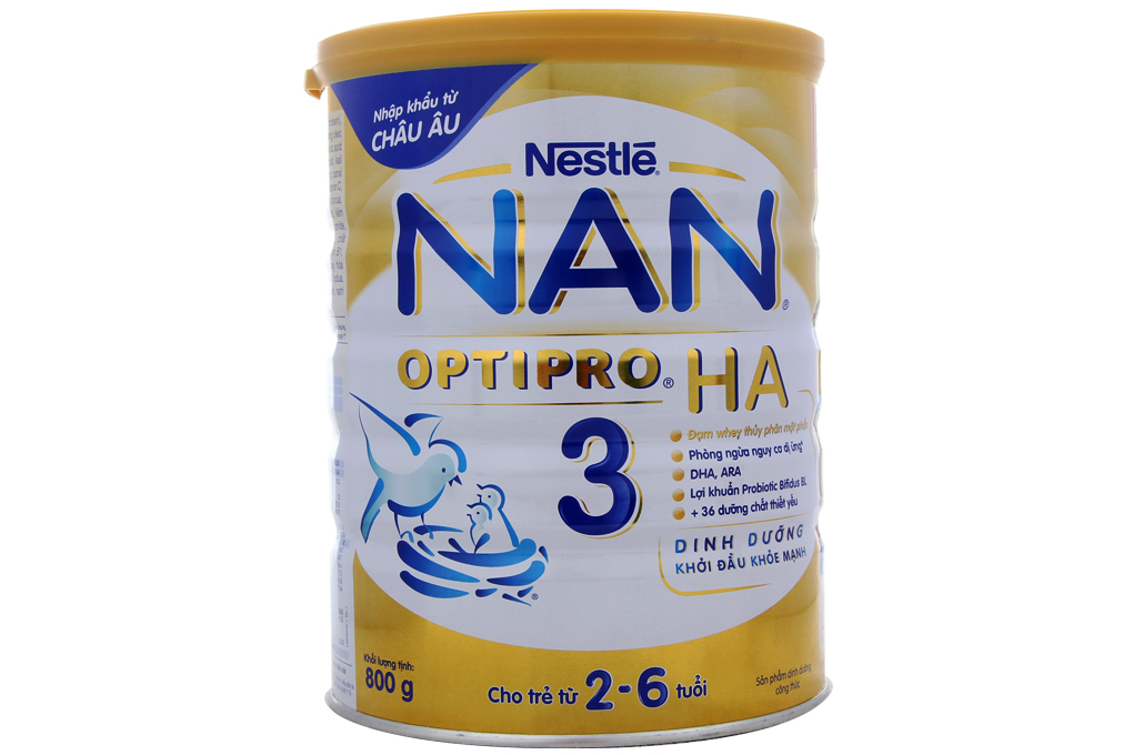 Sữa bột Nestle NAN HA 3 - 800g (dành cho trẻ 2-6 tuổi)