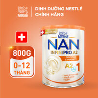 Sữa bột Nestlé NAN INFINIPRO A2 1 800g nhập khẩu Thụy Sĩ với sự kết hợp độc đáo giữa đạm quý A2 và 5HMO