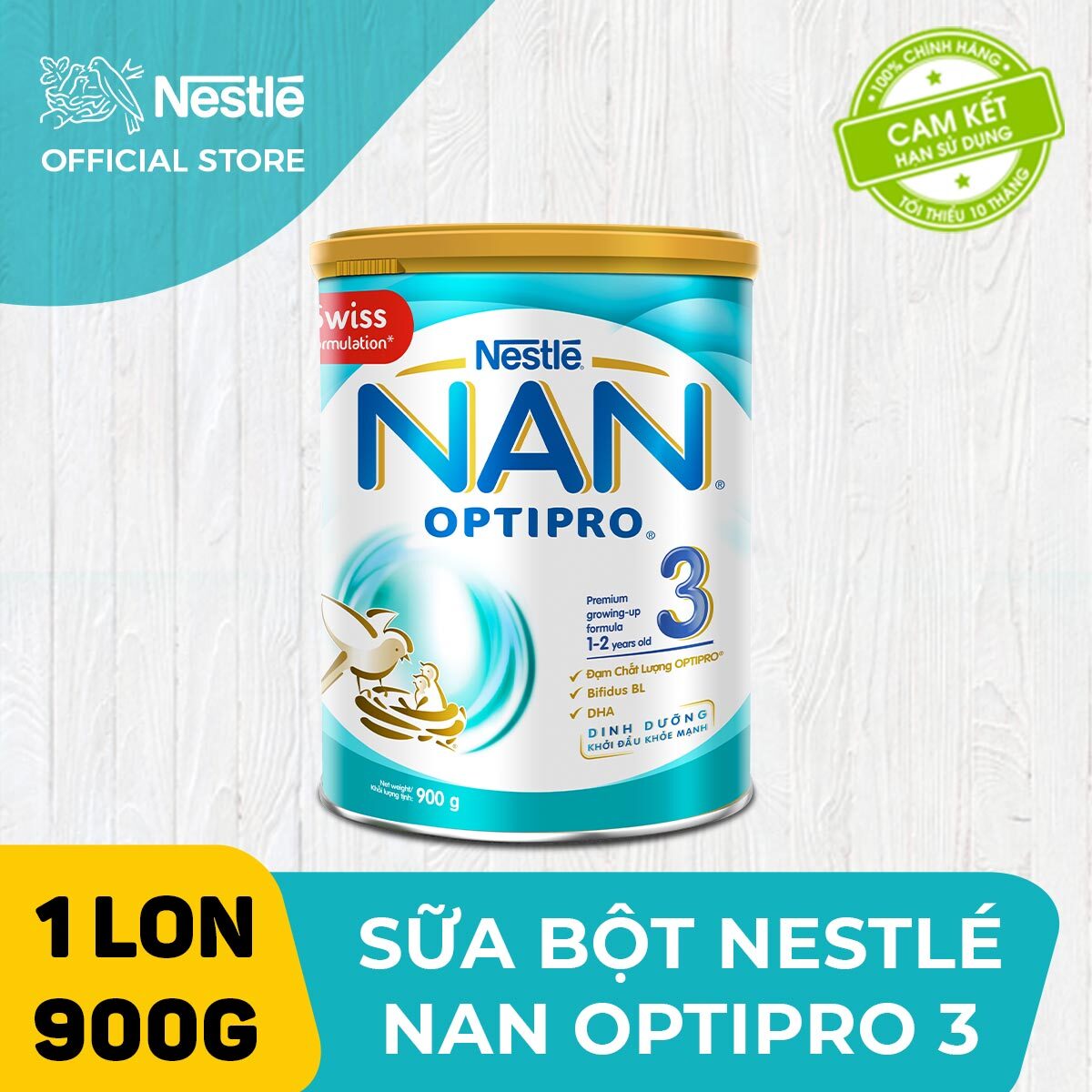 Sữa bột Nestle Nan Optipro số 3 - 900g