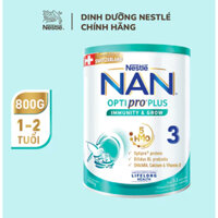 Sữa Bột Nestle Nan Optipro Plus 3  (1-2 tuổi ) lon 800g (1-2 tuổi )