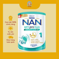 Sữa Bột Nestlé NAN OPTIPRO PLUS 1/2/3 400G-850G/lon với 5HMO Sản Xuất tại Thụy Sĩ