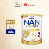 Sữa Bột Nestlé NAN SupremePro 2 lon 800g với 5HMO & đạm Gentle Optipro nhập khẩu nguyên lon từ Đức