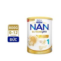 Sữa bột Nestlé NAN SUPREMEPRO 1 800g nhập khẩu Đức với đạm thủy phân 1 phần, 5HMO & lợi khuẩn