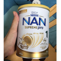 Sữa Bột Nestlé NAN SupremePro 1 lon 400g với 5HMO & đạm Gentle Optipro nhập khẩu nguyên lon từ Đức