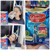 Sữa bột nguyên kem Carnation nội địa Thái 850gr -Hương vị Vani - Bổ sung OMG 3, 6, 9 và đường cho bé tăng cân,chiều cao