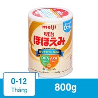 Sữa bột nội địa Nhật Meiji Hohoemi Milk 800g (0 - 12 tháng)