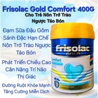 Sữa Bột Nôn Trớ Trào Ngược Táo Bón Frisolac Gold Comfort 400G Nhập khẩu Hà Lan 100%  DATE MỚI.