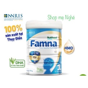 Sữa bột Nutifood Famna số 1 - Lon thiếc 850g (0-6 tháng)