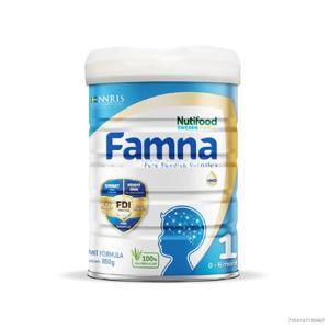 Sữa bột Nutifood Famna số 1 - Lon thiếc 850g (0-6 tháng)