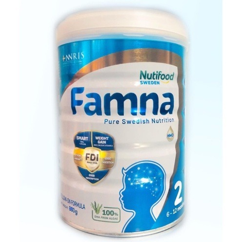 Sữa bột Nutifood Famna số 2 - Lon thiếc 400g (6-12 tháng)