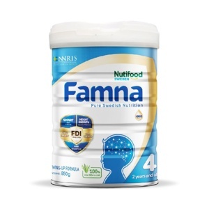 Sữa bột Nutifood Famna số 4 - Lon thiếc 850g (2 tuổi trở lên)