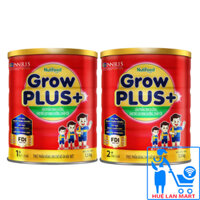 Sữa Bột Nutifood Grow Plus+ Suy Dinh Dưỡng (Đỏ) Số 1+/ 2+ (Lon 1.5kg)