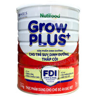 Sữa bột NutiFood Grow Plus+ Đỏ 1+ lon 1.5kg cho trẻ từ 1-2 tuổi