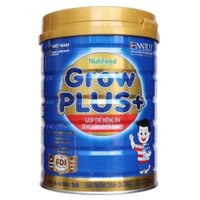 Sữa Bột NutiFood Grow Plus xanh Tăng cân khỏe mạnh lon 900g