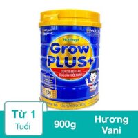 Sữa bột Nutifood GrowPLUS+ xanh hương vani 900g (từ 1 tuổi) giúp tăng cân