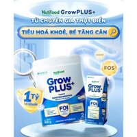 Sữa Bột Nutifood GrowPLUS+ (Xanh) 800g số 0+,1+,2+-Dành cho bé biếng ăn, giúp bé tăng cân khoẻ mạnh.