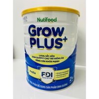 Sữa Bột Nutifood GrowPLUS+ Biếng Ăn (Xanh) 2+ - Tăng Cân Khỏe Mạnh (Lon 1,65 Kg)