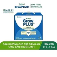 Sữa Bột Nutifood GrowPLUS+ Biếng Ăn (Xanh) 1+ - Tăng Cân Khỏe Mạnh (Hộp 2 Kg)