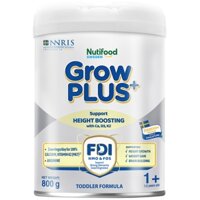 Sữa bột Nutifood GrowPLUS+ bạc 800g (Từ 1-2 tuổi) - Ruby Kids
