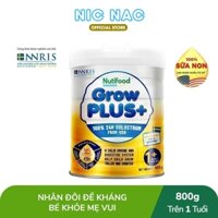 Sữa bột Nutifood GrowPLUS Sữa Non 1+ 800g