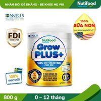 Sữa Bột Nutifood Growplus+ Sữa Non Tăng Đề Kháng Dưới 1 Tuổi Tăng Cường Hệ Miễn Dịch, Tiêu Hóa Tốt 800g