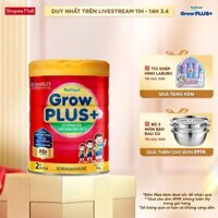 Sữa bột Nutifood GrowPLUS+ Suy Dinh Dưỡng (Đỏ) 2+ - Tăng Cân, Tăng Chiều Cao (Lon 900G)