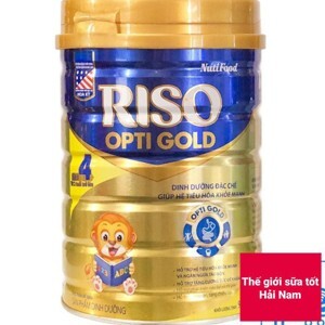 Sữa bột Nutifood Riso Opti Gold 4 - Hộp 900g (Cho bé trên 2 tuổi)