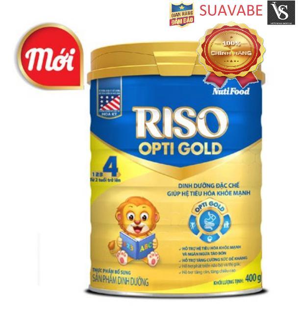 Sữa bột Nutifood Riso Opti Gold 4 - Hộp 900g (Cho bé trên 2 tuổi)