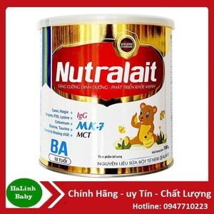 Sữa bột Nutralait BA - 700g (dành cho bé từ 1-10 tuổi)