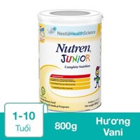 Sữa bột Nutren Junior hương vani 800g (1 - 10 tuổi) - Giao bao bì ngẫu nhiên