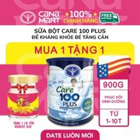 Sữa bột Nutricare Care 100 Plus dinh dưỡng cho trẻ biếng ăn (900g)