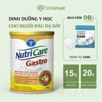 Sữa bột NutriCare Gastro - Dinh dưỡng y học cho người đau dạ dày, giảm rối loại tiêu hoá - 900g