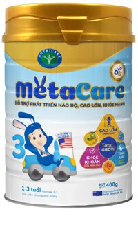 Sữa bột Nutricare Metacare 3 - phát triển toàn diện cho trẻ 1-3 tuổi (400g) LazadaMall