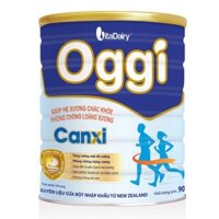 Sữa bột Oggi Canxi lon 900g giúp xương chắc khoẻ và phòng loãng xương